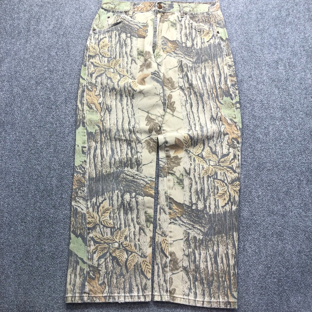 Duxbak Realtree Camo Pants Mens 36x32 Straight Leg Hunting Camouflage Vintage